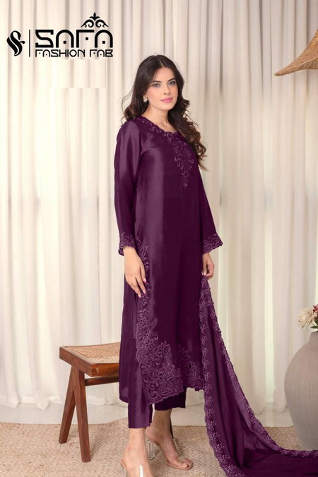 Safa Fashion Fab 1332 Cotton Blanded Pakistani Ready Made Suit Best Wholesale Shop In Surat
